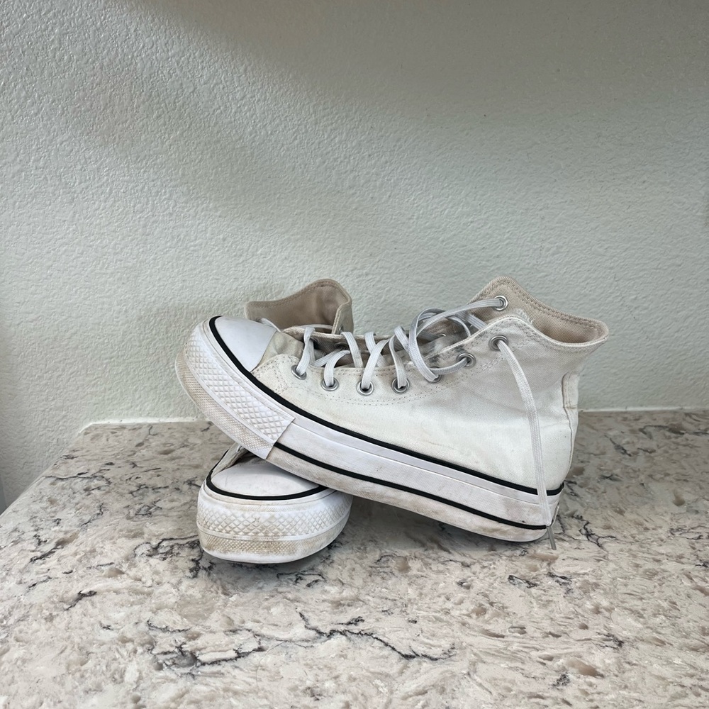 Converse White Canvas Sneakers